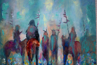 Original art for sale at UGallery.com | A Meeting Of Minds #2 by Kip Decker | $2,200 | acrylic painting | 30' h x 30' w | photo 2