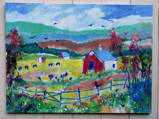 Original art for sale at UGallery.com | Upstate Farm by Kip Decker | $2,775 | acrylic painting | 30' h x 40' w | photo 2