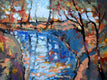 Original art for sale at UGallery.com | Still Water Creek Banks by Kip Decker | $2,775 | acrylic painting | 30' h x 40' w | thumbnail 1