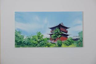 Watercolor Impressions of Chinese Architecture 7 by Siyuan Ma |  Context View of Artwork 