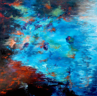 Original art for sale at UGallery.com | Reflection IX by Naoko Paluszak | $2,100 | oil painting | 36' h x 36' w | photo 1