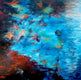 Original art for sale at UGallery.com | Reflection IX by Naoko Paluszak | $2,100 | oil painting | 36' h x 36' w | thumbnail 1