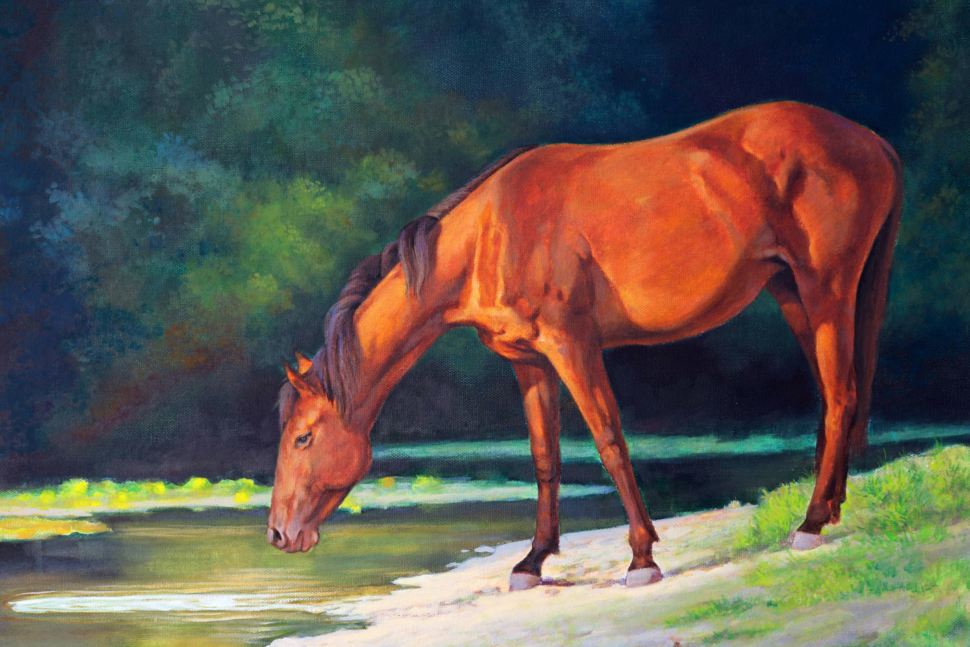 Dreamland. Brown by Guigen Zha |  Closeup View of Artwork 