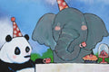 Original art for sale at UGallery.com | The Elephant's Tea Party by Andrea Doss | $1,100 | acrylic painting | 24' h x 36' w | thumbnail 4