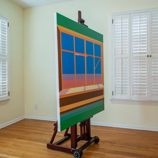 Original art for sale at UGallery.com | Window6 by Wenjie Jin | $2,400 | acrylic painting | 47.24' h x 47.24' w | photo 2