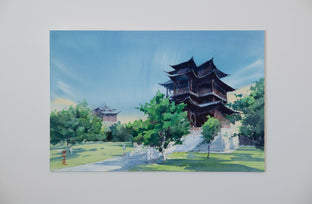 Watercolor Impressions of Chinese Architecture 10 by Siyuan Ma |  Context View of Artwork 