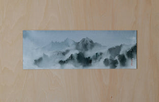 Original art for sale at UGallery.com | Mountain Reverie Series 2 by Siyuan Ma | $275 | watercolor painting | 4' h x 12' w | photo 3