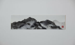 Original art for sale at UGallery.com | Mountain Reverie Series 10 by Siyuan Ma | $275 | watercolor painting | 3.5' h x 13.5' w | photo 3