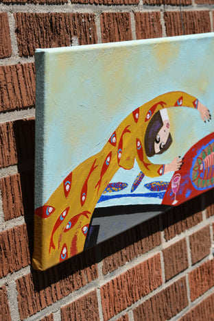 Original art for sale at UGallery.com | Asking You by Diana Rosa | $1,200 | acrylic painting | 12' h x 36' w | photo 3