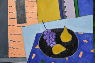 Original art for sale at UGallery.com | One Green Pear by Feng Biddle | $1,550 | oil painting | 36' h x 26' w | photo 4