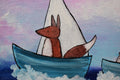 Original art for sale at UGallery.com | Sailboat Parade by Andrea Doss | $325 | acrylic painting | 9' h x 12' w | thumbnail 4