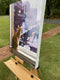 Original art for sale at UGallery.com | Cat Sitting by Keith Thomson | $825 | mixed media artwork | 20' h x 16' w | thumbnail 2