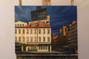 Original art for sale at UGallery.com | Chelsea at Sunset by Nick Savides | $2,600 | oil painting | 18' h x 24' w | photo 2