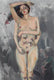 Original art for sale at UGallery.com | Sensual Transcendence by Mika Burt | $4,800 | oil painting | 47.25' h x 31.5' w | thumbnail 4