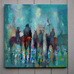 Original art for sale at UGallery.com | A Meeting Of Minds #2 by Kip Decker | $2,200 | acrylic painting | 30' h x 30' w | photo 4