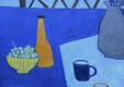 Original art for sale at UGallery.com | Blue Still Life by Feng Biddle | $1,700 | oil painting | 30' h x 36' w | thumbnail 4