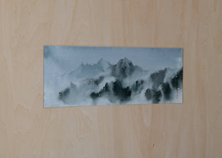 Original art for sale at UGallery.com | Mountain Reverie Series 2 by Siyuan Ma | $275 | watercolor painting | 4' h x 12' w | photo 2