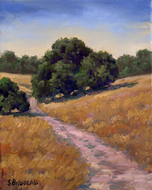 Original art for sale at UGallery.com | The Lonely Road by Steven Guy Bilodeau | $425 | oil painting | 12' h x 9.5' w | photo 4