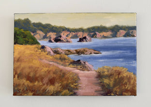 Original art for sale at UGallery.com | Mendocino Coast by Steven Guy Bilodeau | $425 | oil painting | 8' h x 12' w | photo 3
