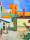 Original art for sale at UGallery.com | Old Town with Alleys by Laura (Yi Zhen) Chen | $950 | acrylic painting | 24' h x 18' w | thumbnail 1