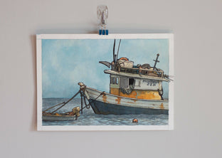 Fishing Boat, Brazil 1 by Hano Dercksen |   Closeup View of Artwork 