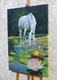 Original art for sale at UGallery.com | Dreamland. White by Guigen Zha | $2,000 | oil painting | 36' h x 24' w | thumbnail 3