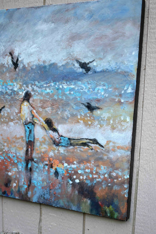 Original art for sale at UGallery.com | Flying with the Gulls by Kip Decker | $2,400 | acrylic painting | 30' h x 30' w | photo 2