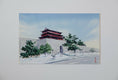 Original art for sale at UGallery.com | Watercolor Impressions of Chinese Architecture 16 by Siyuan Ma | $275 | watercolor painting | 8.9' h x 13.7' w | thumbnail 3