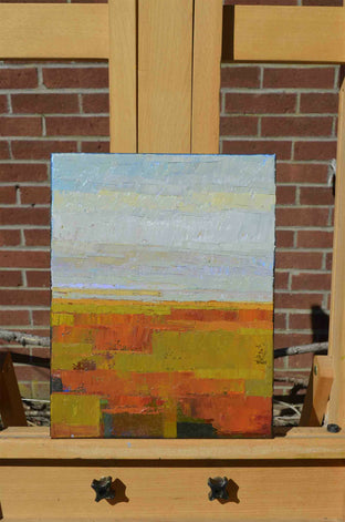 Original art for sale at UGallery.com | Summer Fields by Srinivas Kathoju | $500 | oil painting | 14' h x 11' w | photo 2