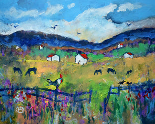 Original art for sale at UGallery.com | Country Feeling by Kip Decker | $1,775 | acrylic painting | 24' h x 30' w | photo 1