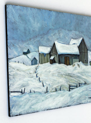 Original art for sale at UGallery.com | Snow-Bound by Doug Cosbie | $375 | oil painting | 11' h x 14' w | photo 3