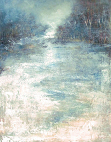 oil painting by Valerie Berkely titled Winter Song