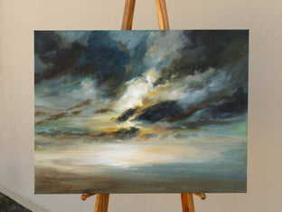 Original art for sale at UGallery.com | A Light Show to Remember by Sheila Finch | $1,750 | acrylic painting | 18' h x 24' w | photo 3