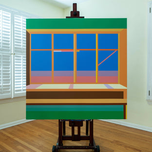 Original art for sale at UGallery.com | Window6 by Wenjie Jin | $2,400 | acrylic painting | 47.24' h x 47.24' w | photo 3