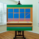 Original art for sale at UGallery.com | Window6 by Wenjie Jin | $2,400 | acrylic painting | 47.24' h x 47.24' w | thumbnail 3