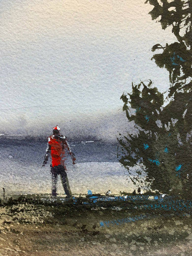 Early Morning Meditation by Posey Gaines |  Context View of Artwork 