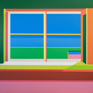 Original art for sale at UGallery.com | Window10 by Wenjie Jin | $4,700 | acrylic painting | 60' h x 60' w | photo 1