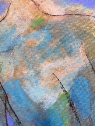 Original art for sale at UGallery.com | Showing Up by Robin Okun | $1,400 | acrylic painting | 30' h x 30' w | photo 2