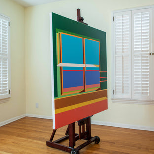 Original art for sale at UGallery.com | Window8 by Wenjie Jin | $2,400 | acrylic painting | 47.24' h x 47.24' w | photo 2