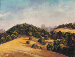 Original art for sale at UGallery.com | Gentle Hills by Steven Guy Bilodeau | $425 | oil painting | 9' h x 12' w | photo 1