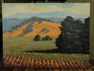 Original art for sale at UGallery.com | Vineyard Vista by Steven Guy Bilodeau | $1,650 | oil painting | 30' h x 40' w | photo 3