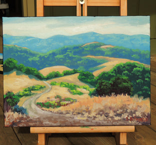 Original art for sale at UGallery.com | Las Trampas Ridge by Steven Guy Bilodeau | $575 | oil painting | 12' h x 16' w | photo 3