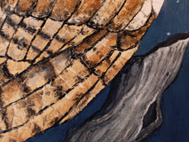 Original art for sale at UGallery.com | Wisdom Is Within - Barn Owl by Jennifer Ross | $525 | mixed media artwork | 16' h x 12' w | thumbnail 4