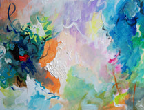 Original art for sale at UGallery.com | Coral Reef by Autumn Rose | $750 | acrylic painting | 24' h x 30' w | thumbnail 3