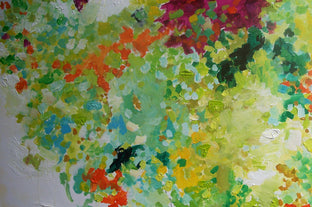 Original art for sale at UGallery.com | Fleurs en Automne by Autumn Rose | $1,525 | acrylic painting | 36' h x 48' w | photo 3