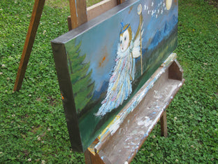 The King of Midnight by Andrea Doss |  Side View of Artwork 