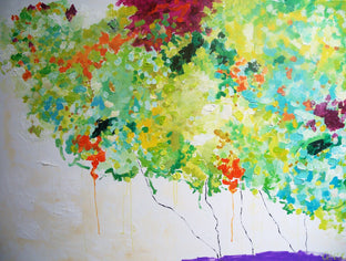 Original art for sale at UGallery.com | Fleurs en Automne by Autumn Rose | $1,525 | acrylic painting | 36' h x 48' w | photo 1