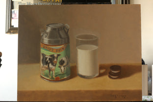 Original art for sale at UGallery.com | Got Milk? II by Jose H. Alvarenga | $650 | oil painting | 11' h x 14' w | photo 3