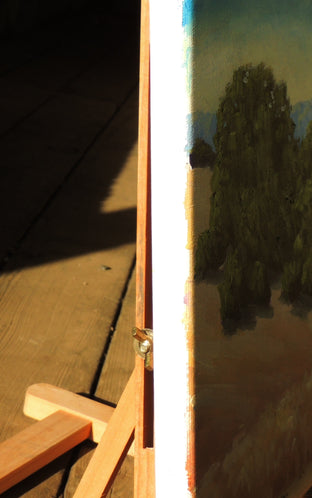 Original art for sale at UGallery.com | Quiet Fields by Steven Guy Bilodeau | $475 | oil painting | 11' h x 14' w | photo 2