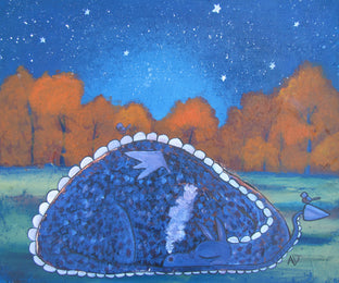 Original art for sale at UGallery.com | Sleeping Under the Stars by Andrea Doss | $600 | acrylic painting | 20' h x 24' w | photo 1
